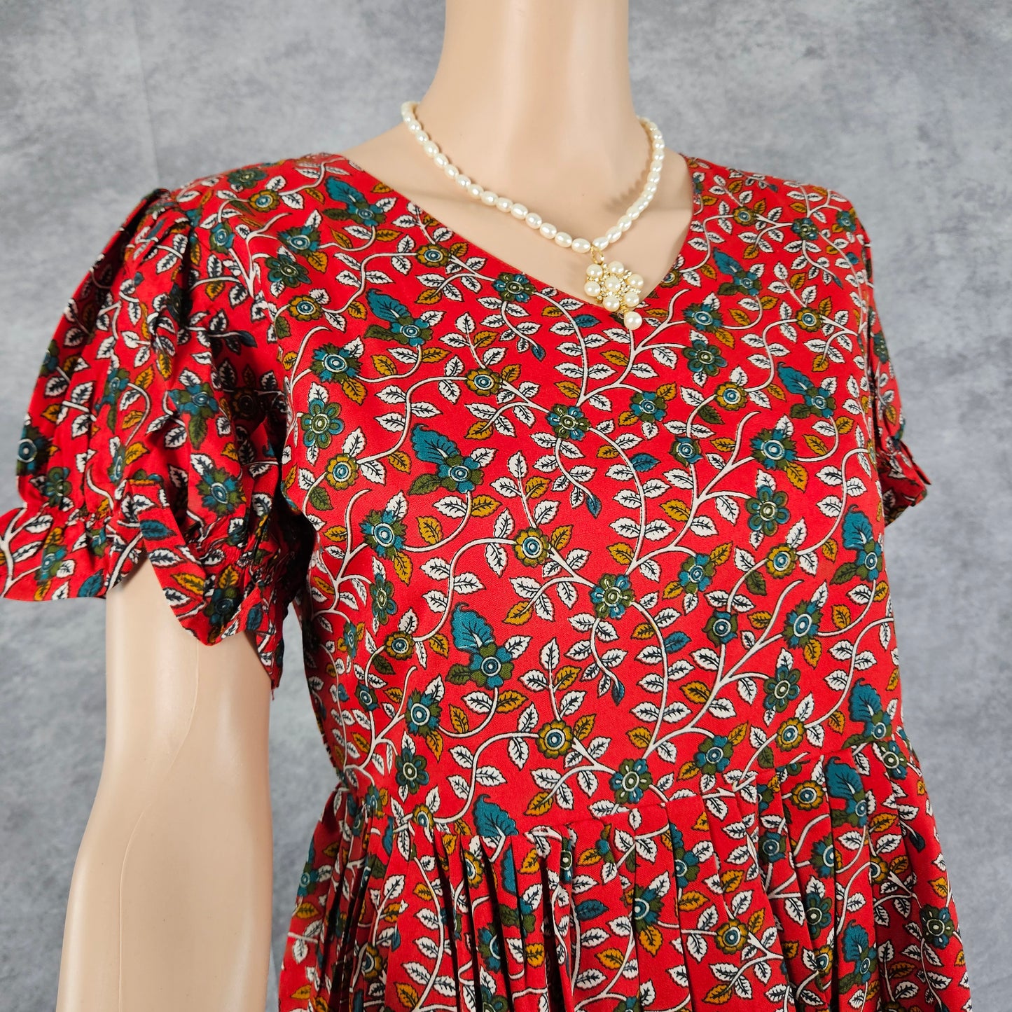Venetian Red Ajrakh Frock