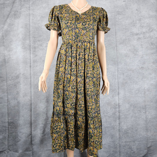 Pine Green Ajrakh Frock