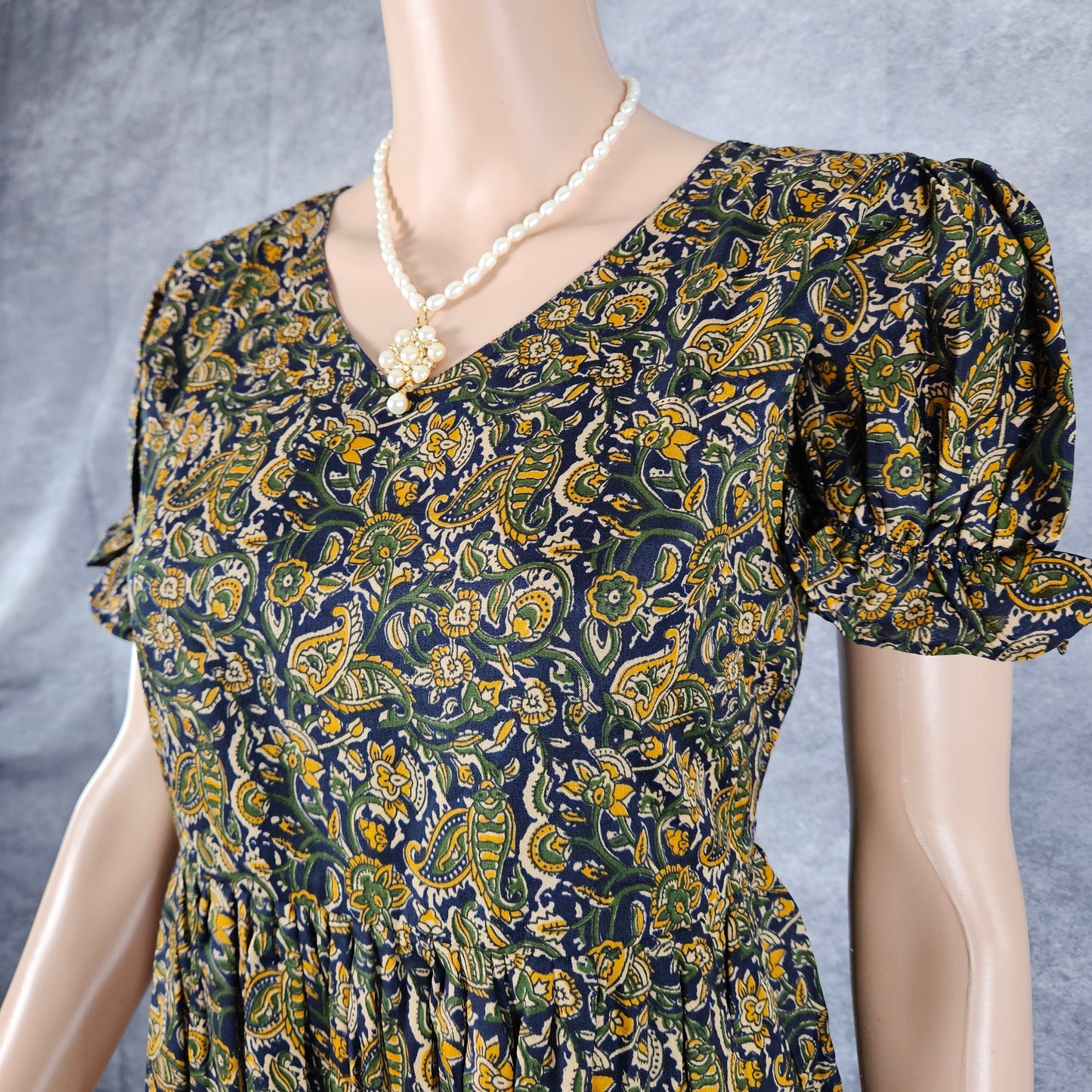 Pine Green Ajrakh Frock