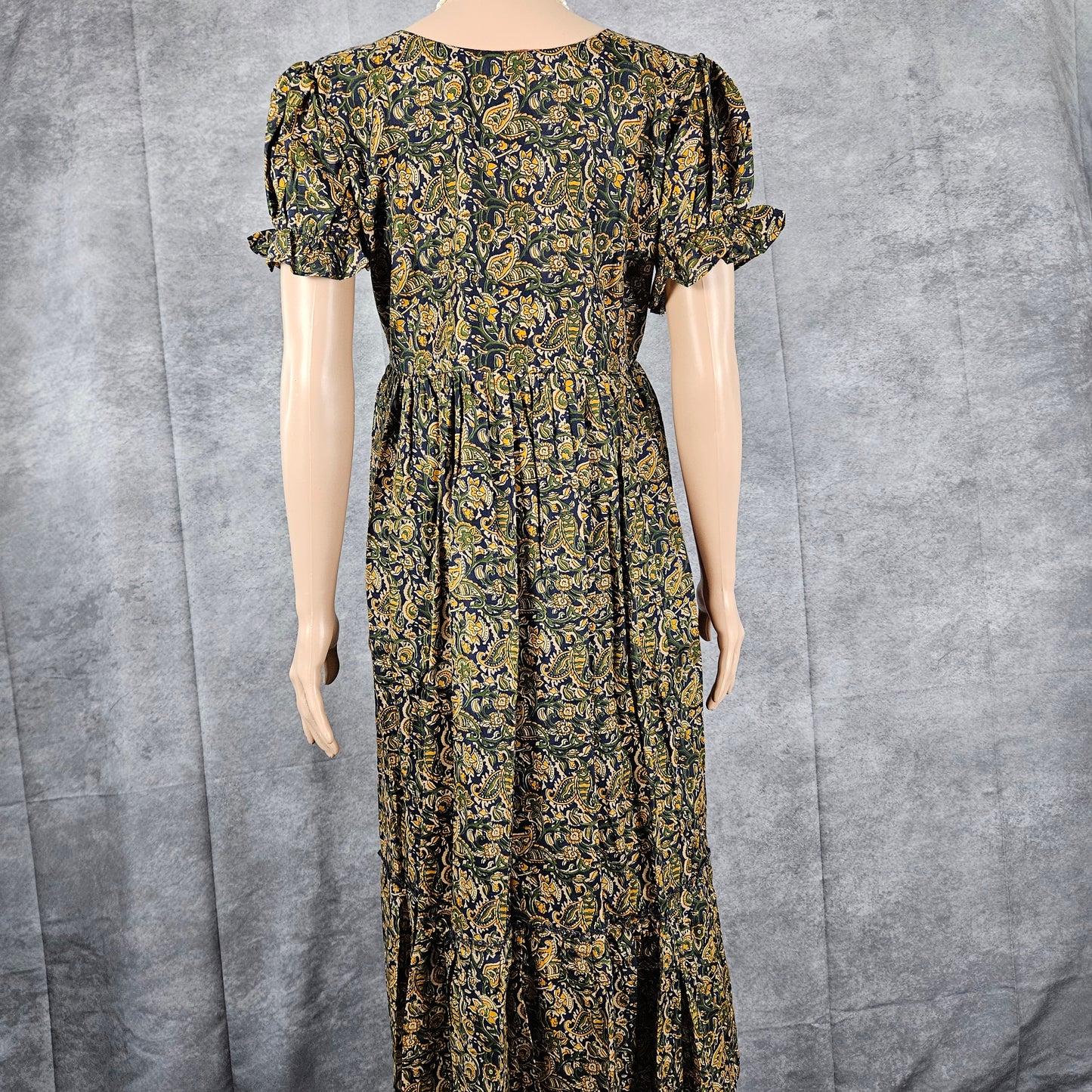 Pine Green Ajrakh Frock