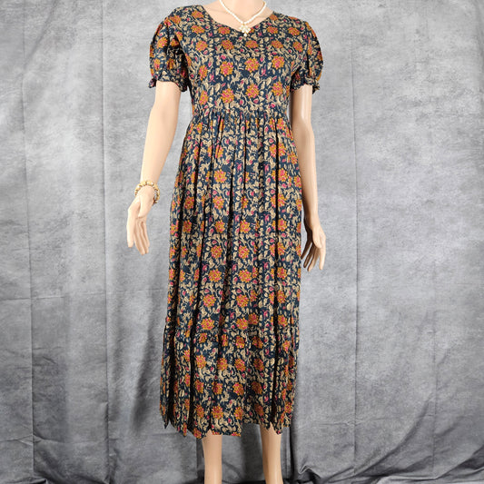 Cobalt Blue Ajrakh Frock