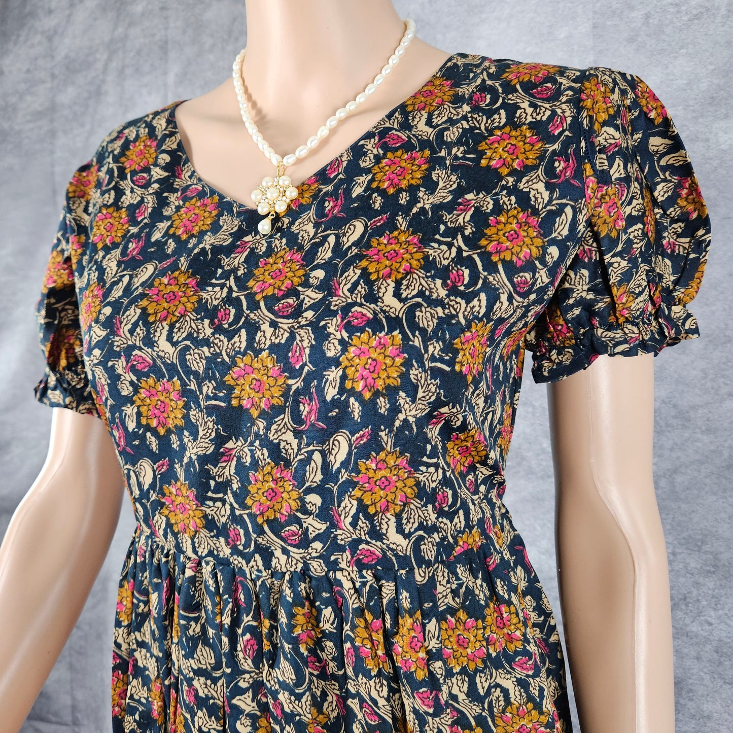 Cobalt Blue Ajrakh Frock