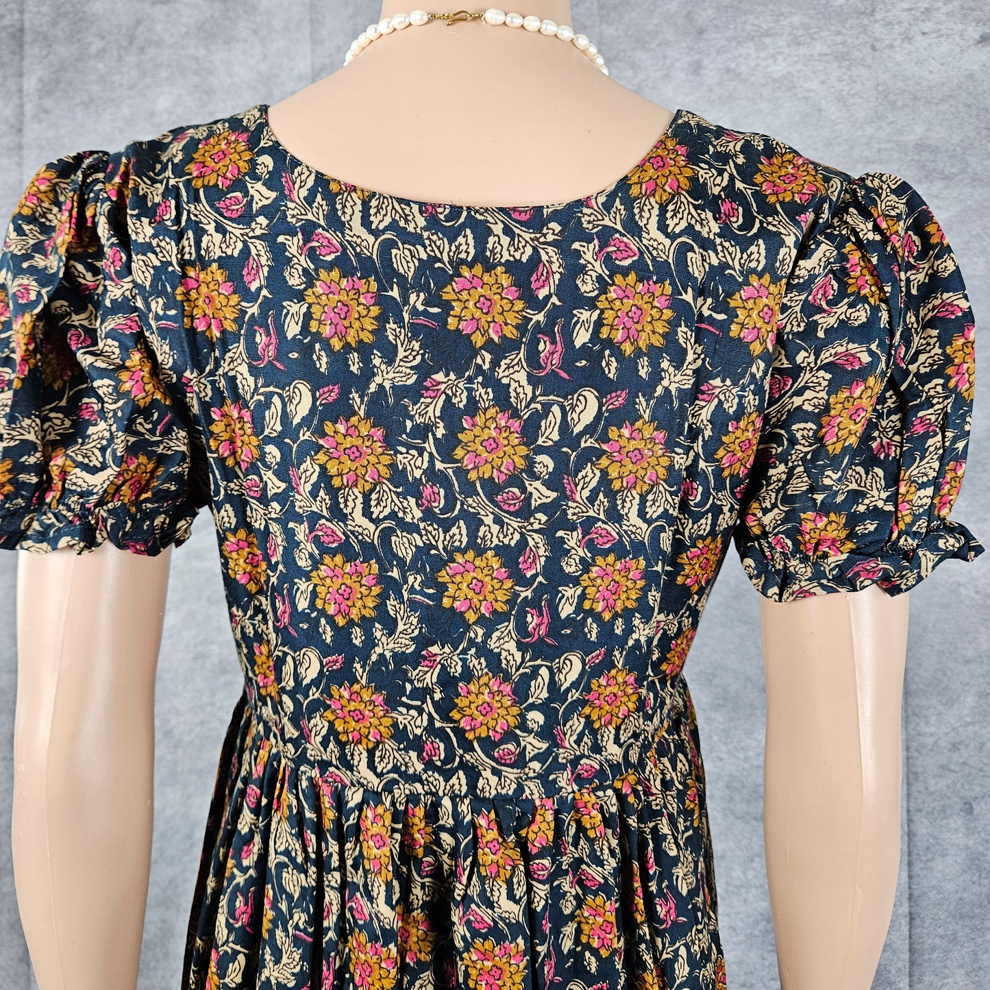 Cobalt Blue Ajrakh Frock