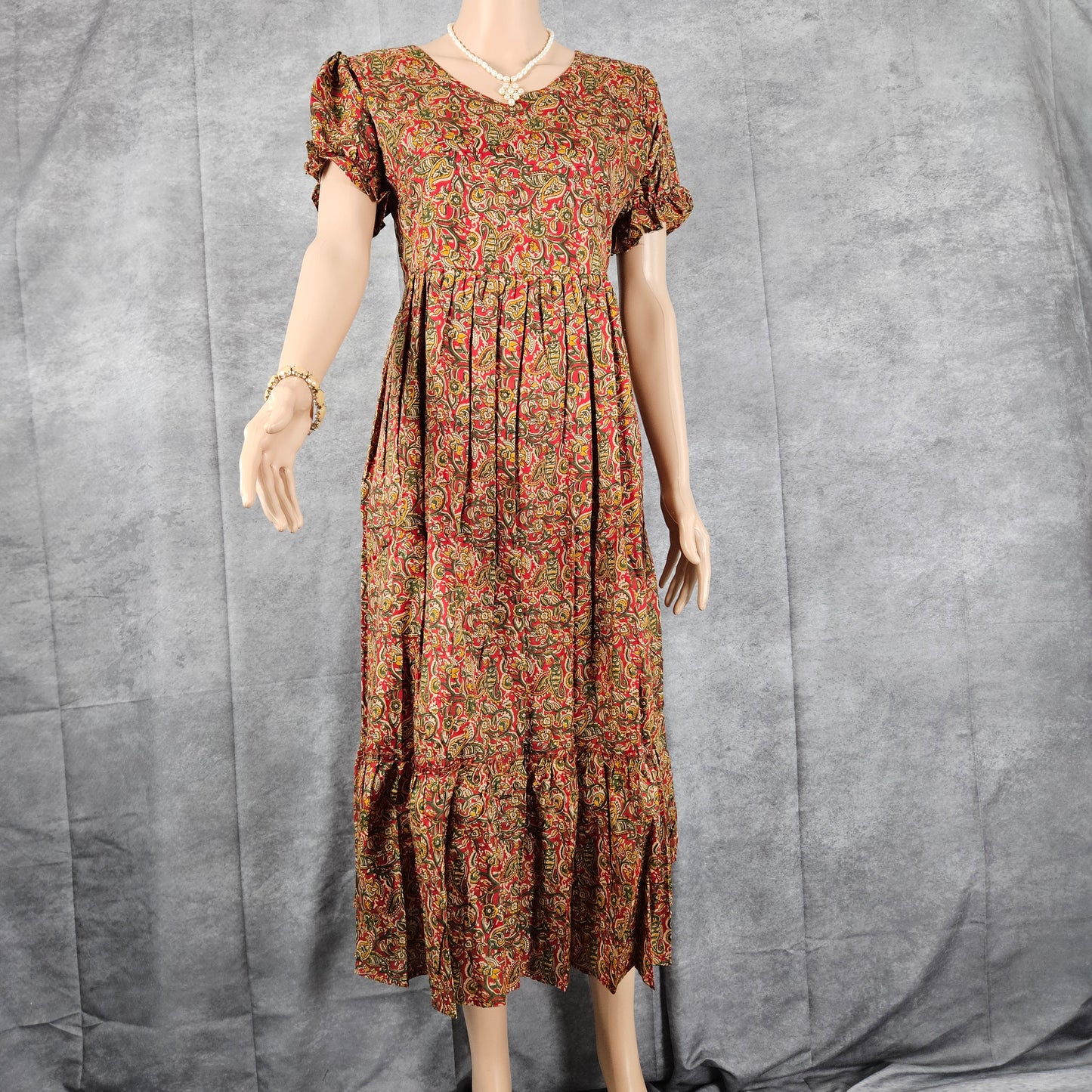 Umber Brown Ajrakh Frock