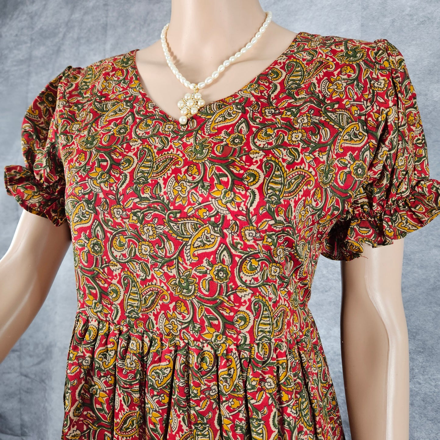 Umber Brown Ajrakh Frock