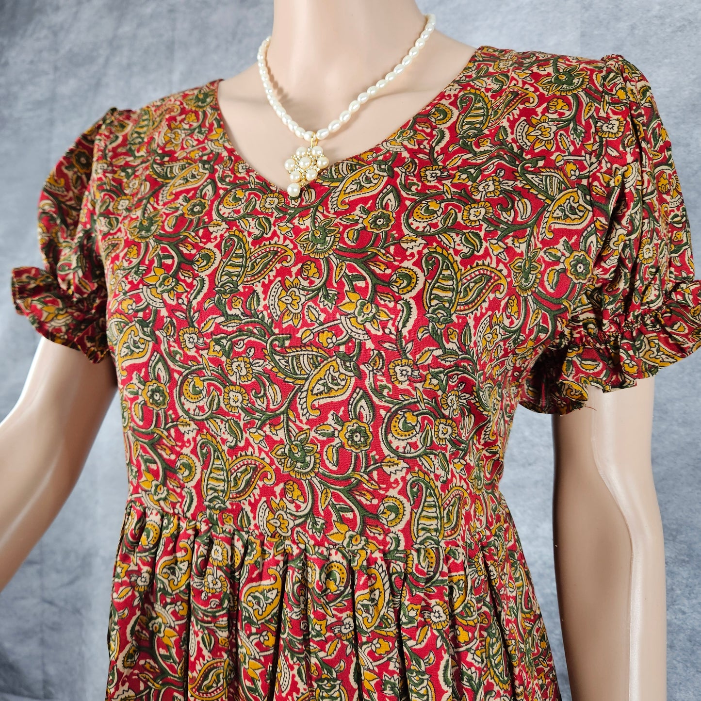 Umber Brown Ajrakh Frock