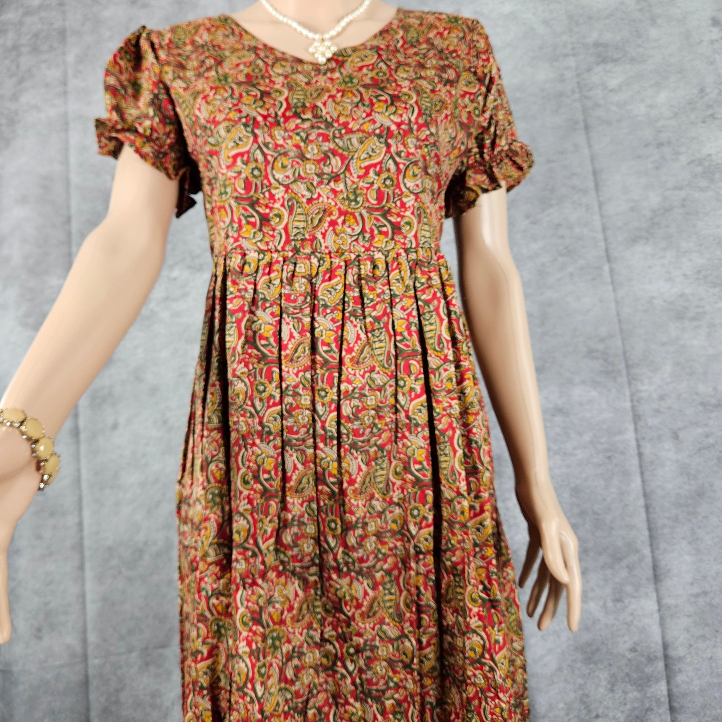 Umber Brown Ajrakh Frock