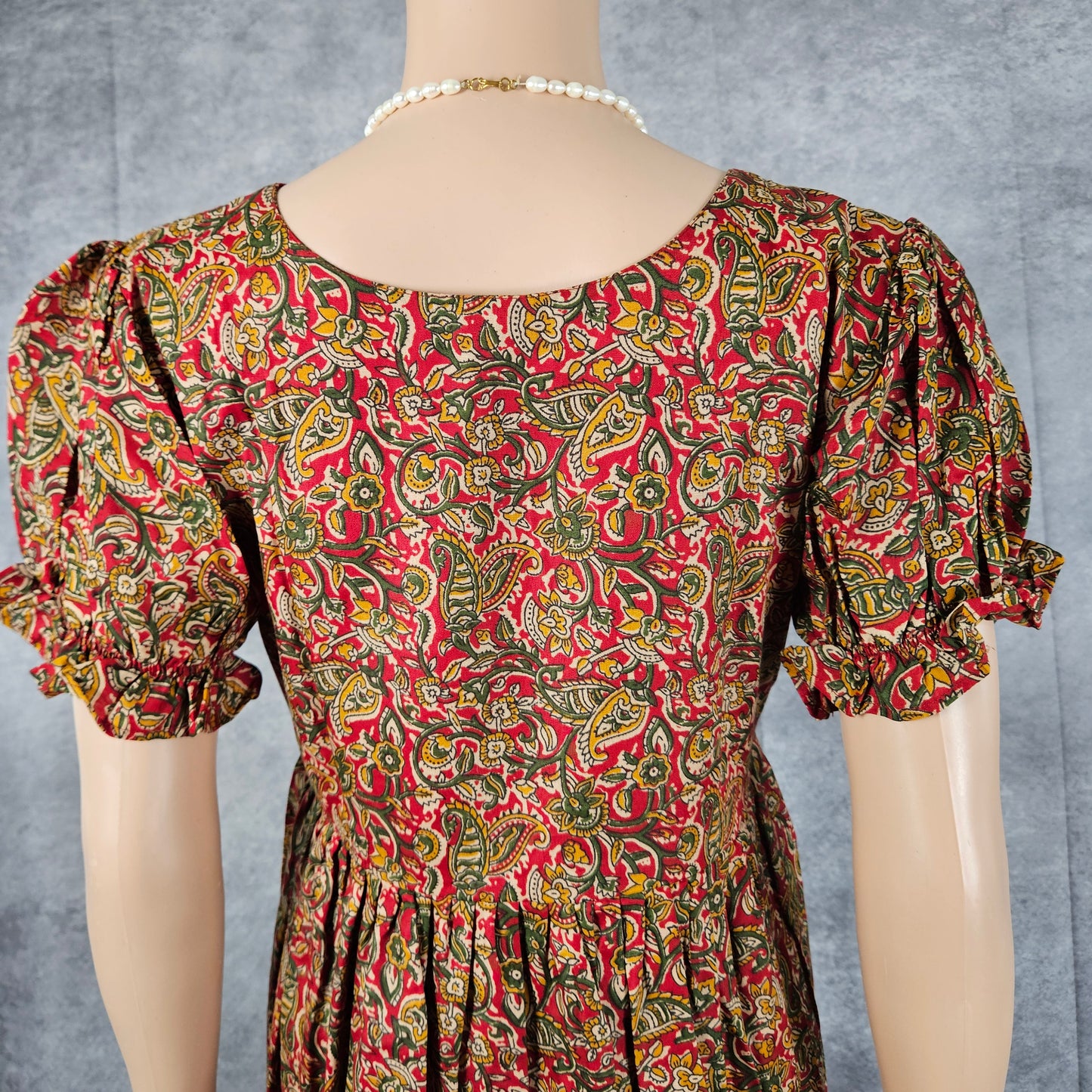 Umber Brown Ajrakh Frock