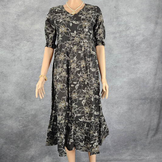 Obsidian Black Vertican Frock