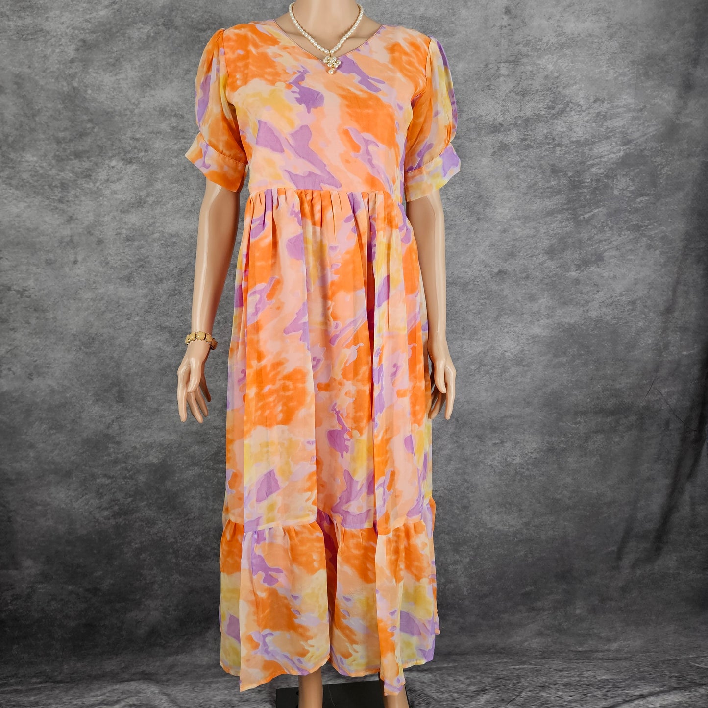 Multi-shade Georgette Frock