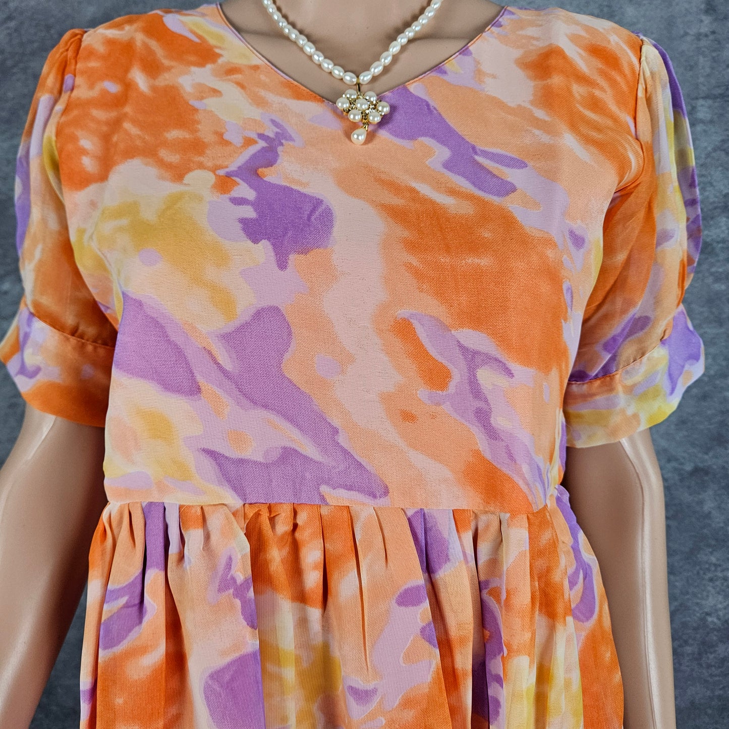 Multi-shade Georgette Frock