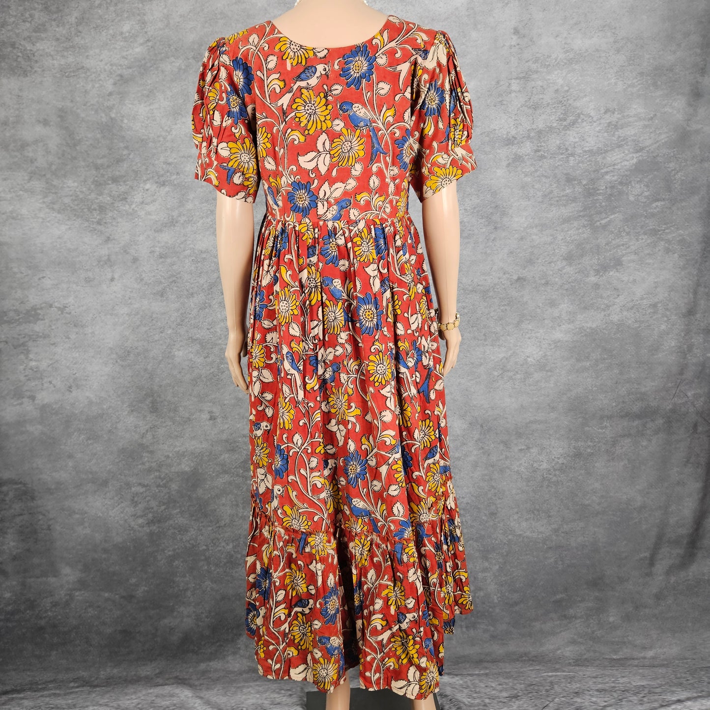 Cardinal Red Kalamkari Frock