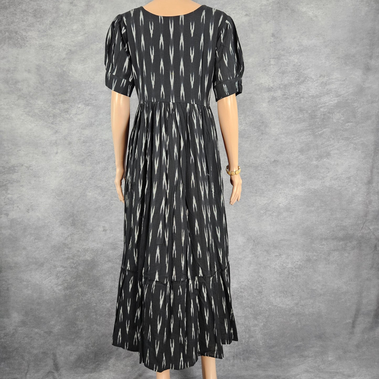 Yin Yang B/W Ikkat Frock