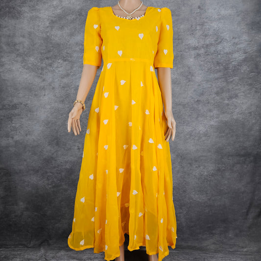 Igni Yellow Georgette Frock