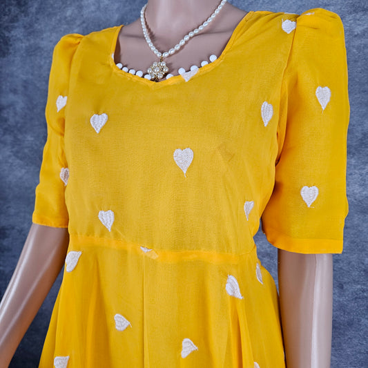 Igni Yellow Georgette Frock