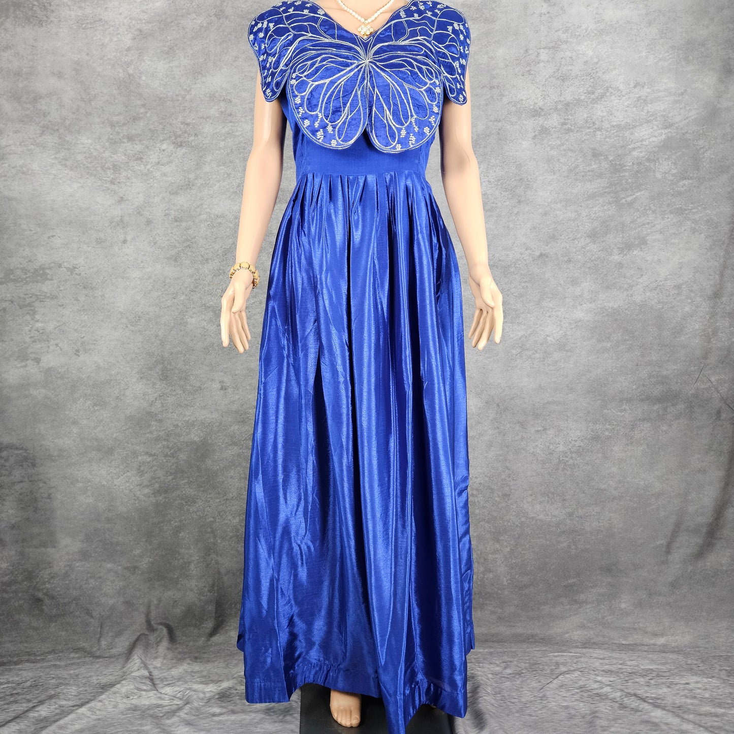 Aegean Blue Chinnon Butterfly Frock