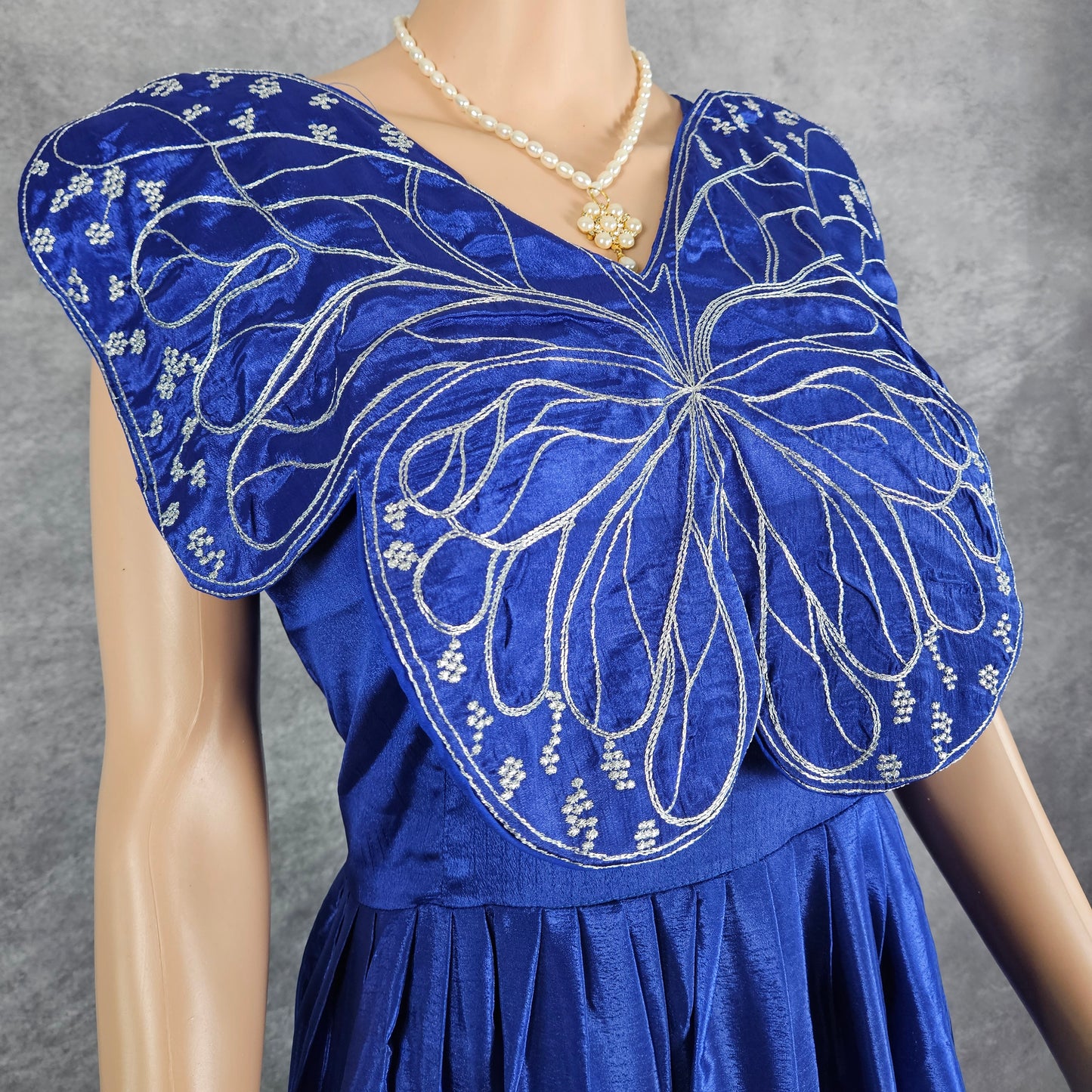 Aegean Blue Chinnon Butterfly Frock