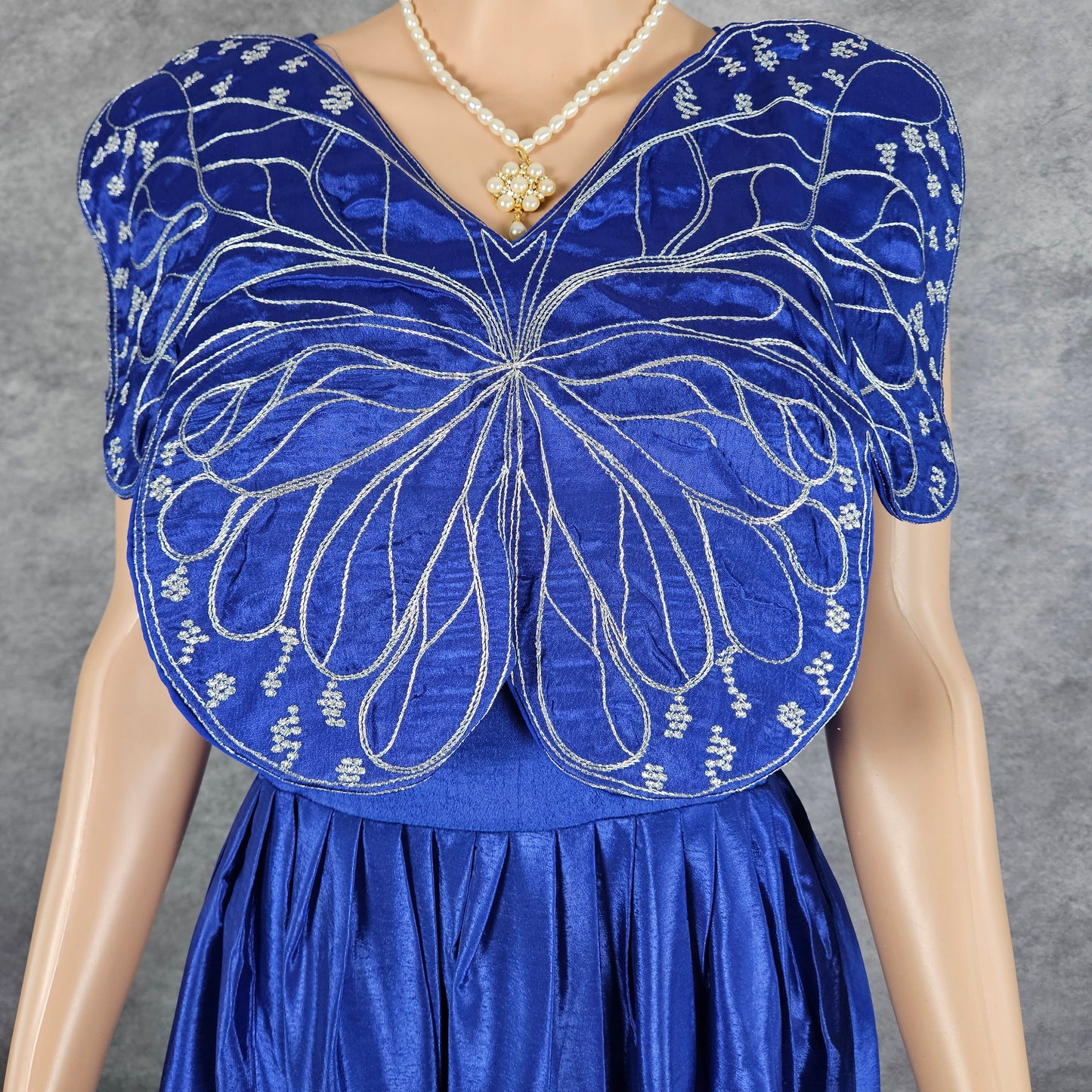 Aegean Blue Chinnon Butterfly Frock