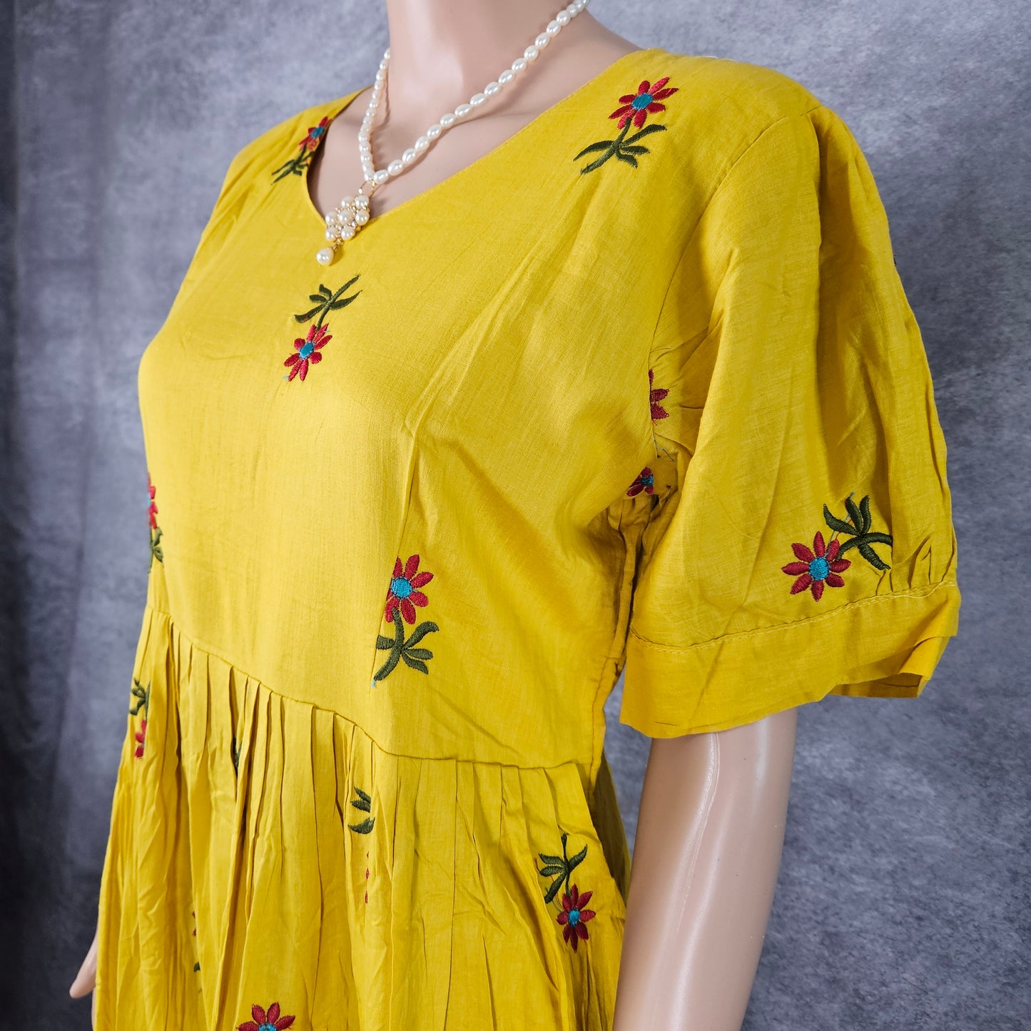 Yellow Daisy Cotton Frock