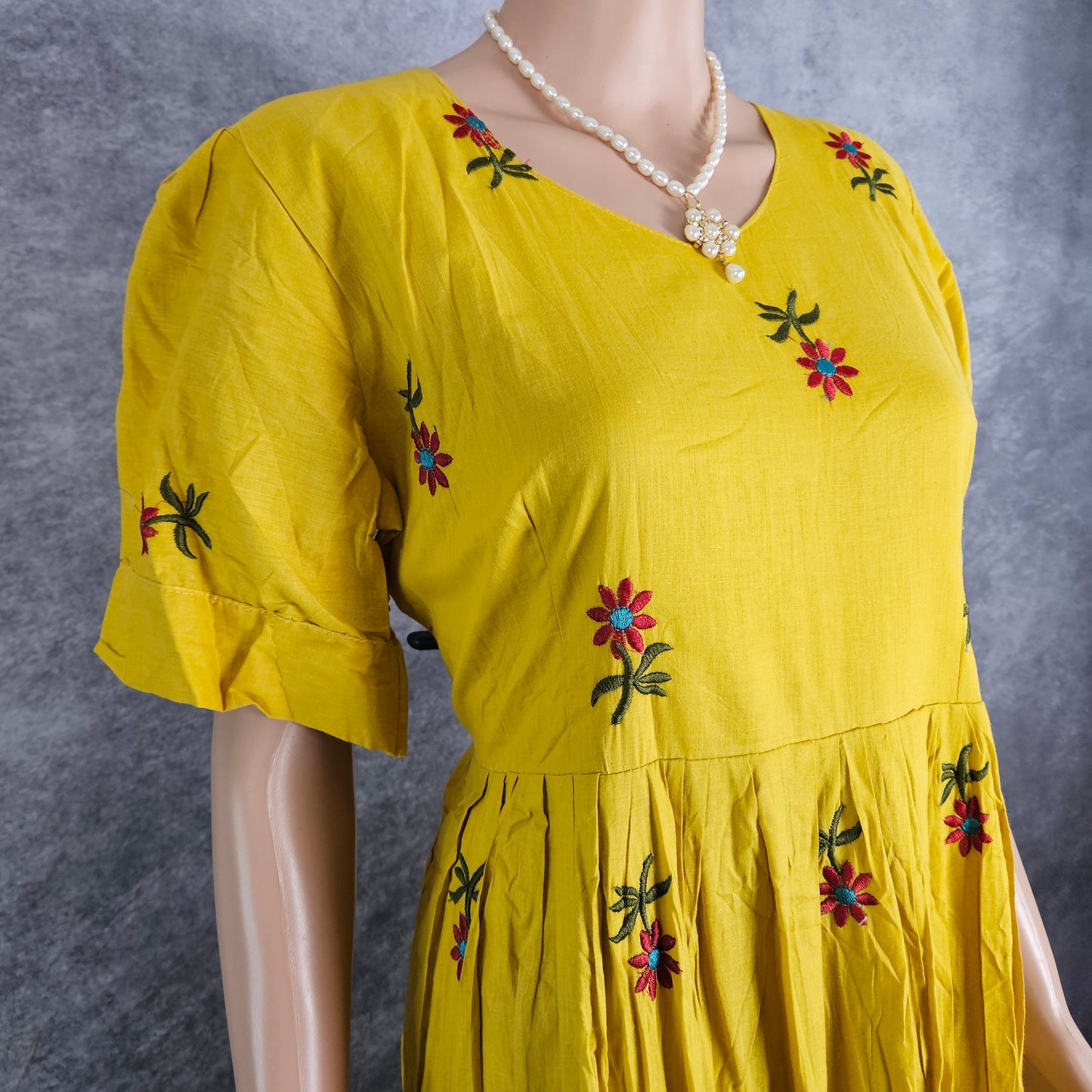 Yellow Daisy Cotton Frock