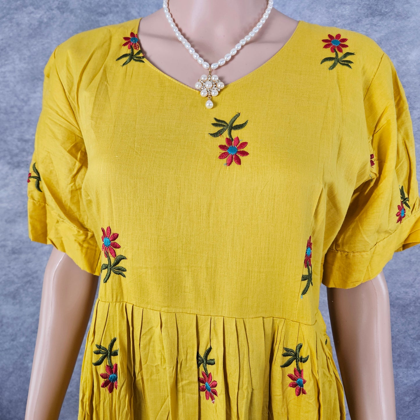 Yellow Daisy Cotton Frock