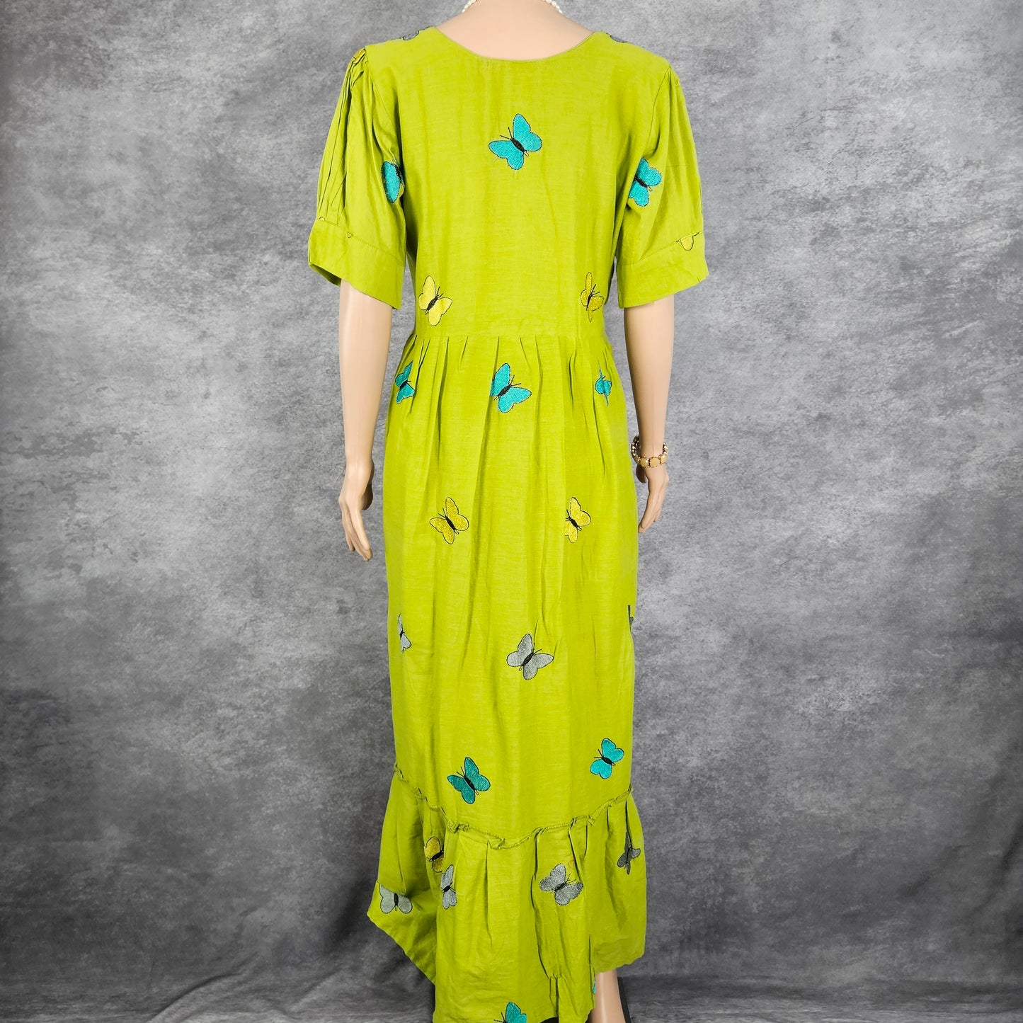 Light Green Butterfly Frock