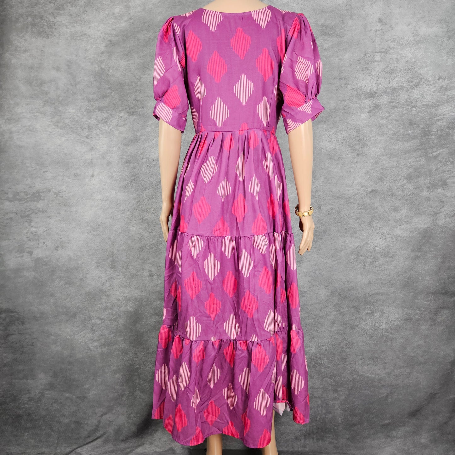 Purple Rayon Cotton Frock