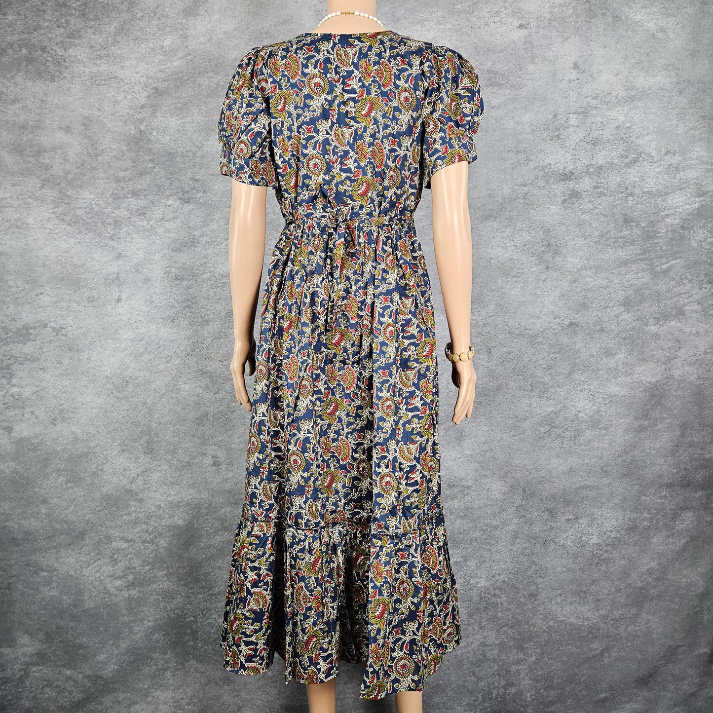 Navy Blue Kalamkari Frock