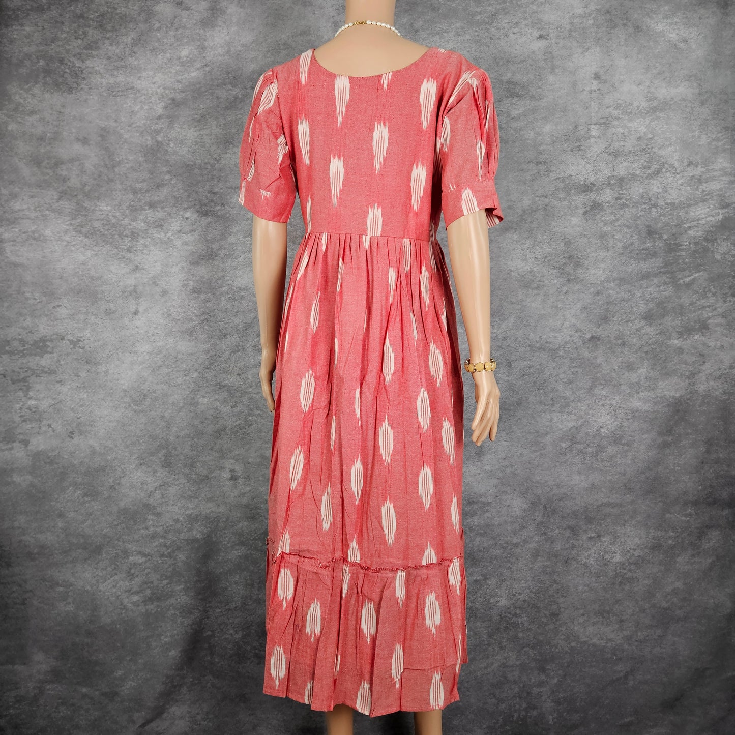 Pink Ikkat Frock