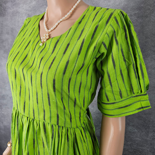 Light Green Ikkat Frock