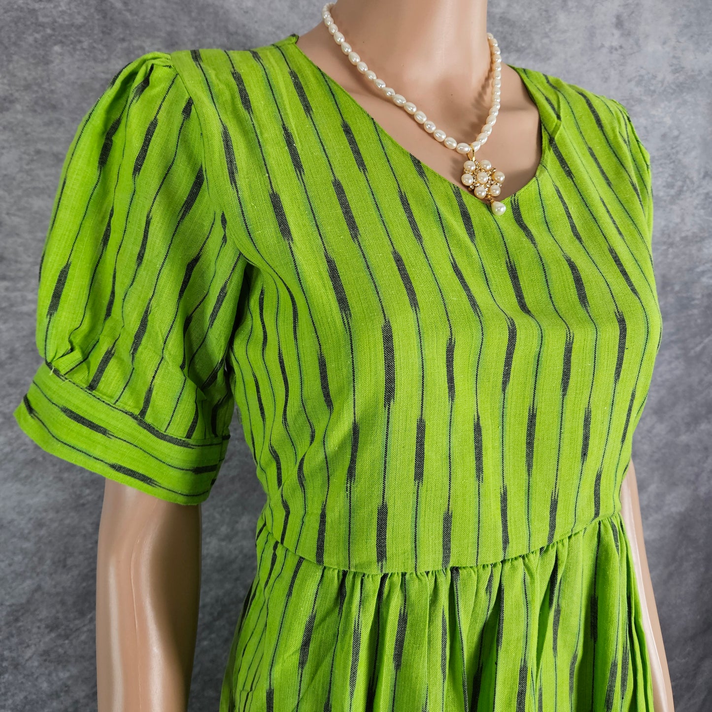 Light Green Ikkat Frock