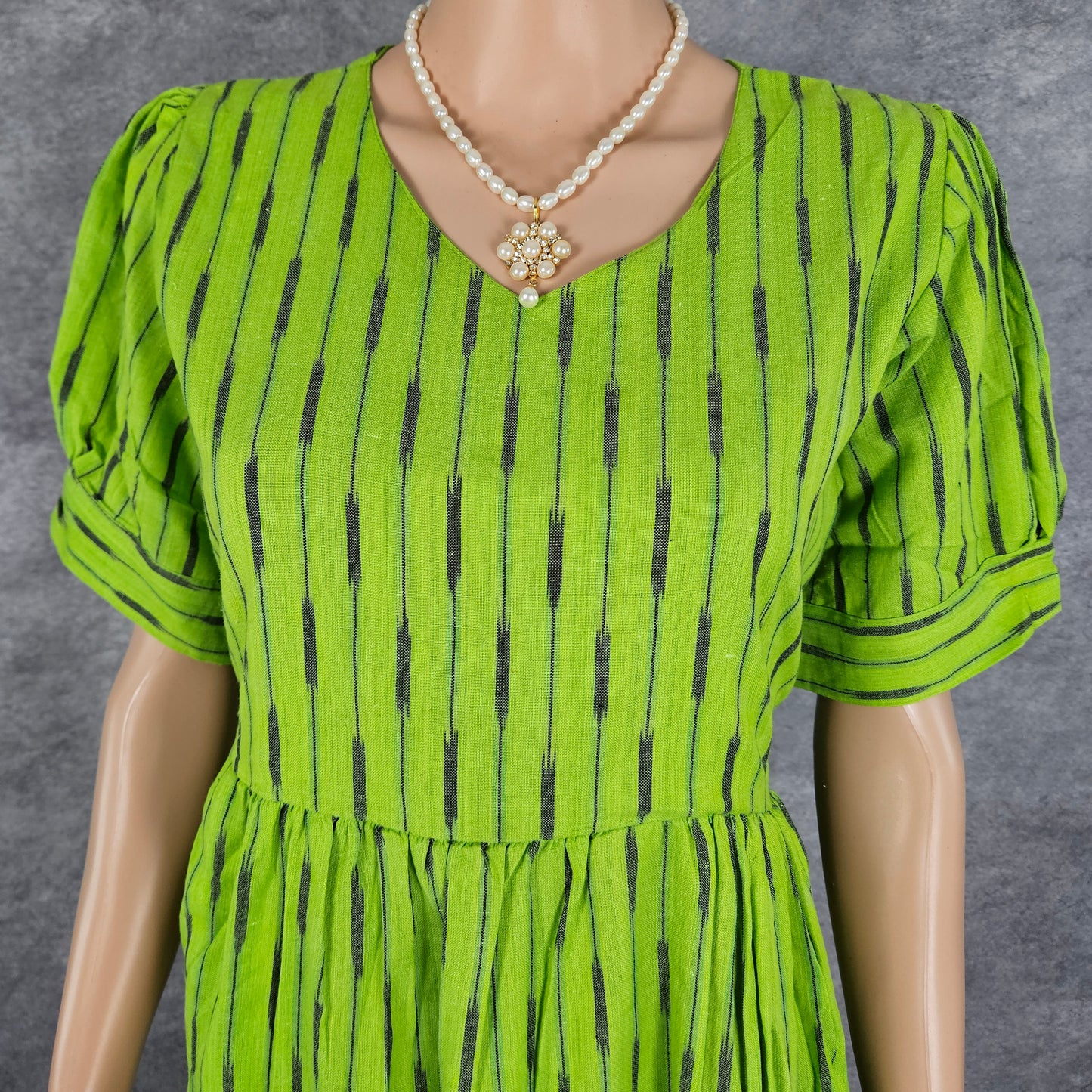 Light Green Ikkat Frock