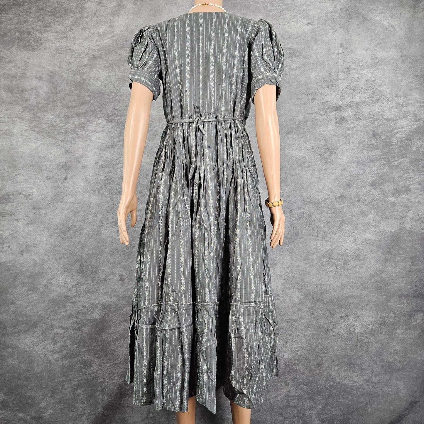 Grey Ikkat Frock