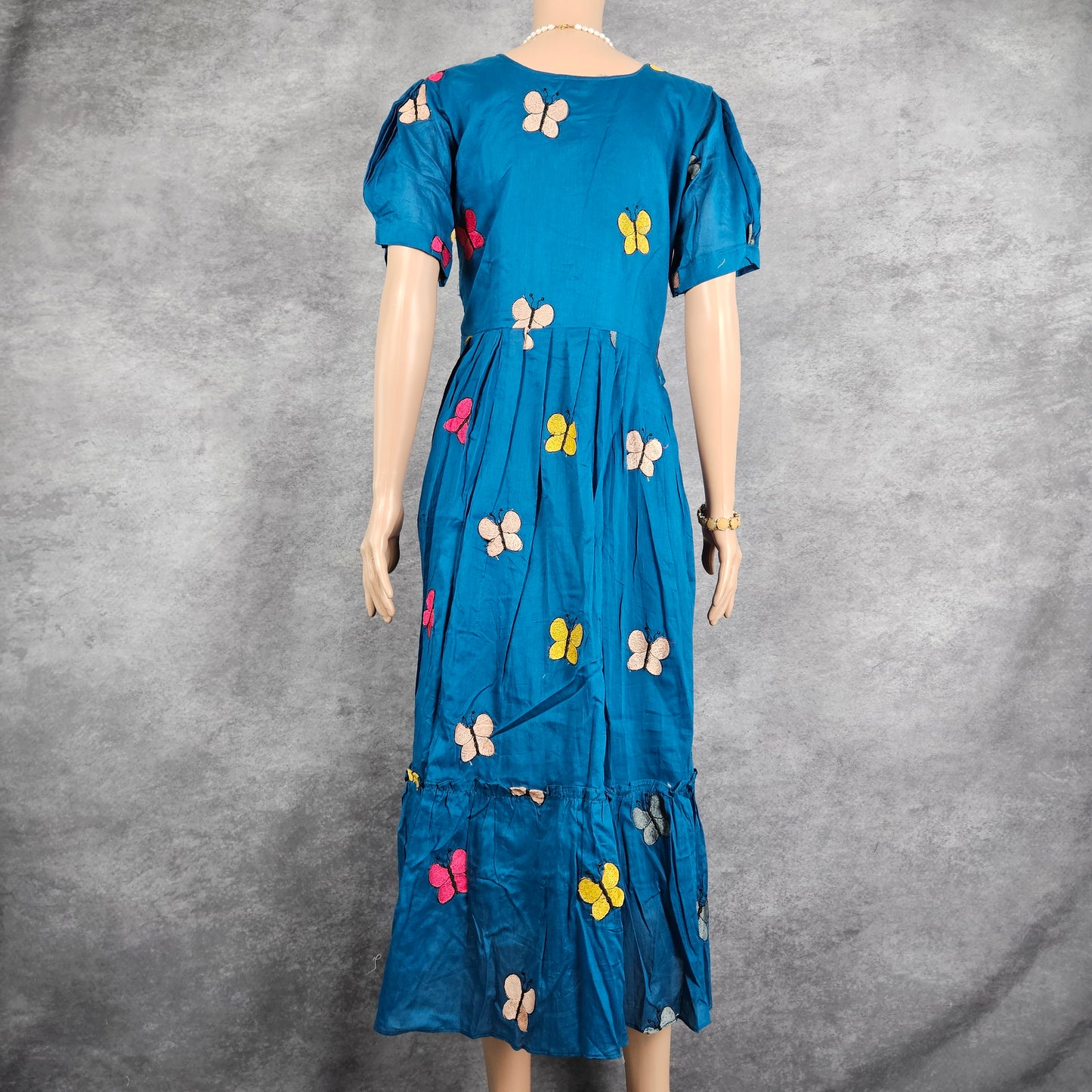 Krishna Blue Butterfly Frock