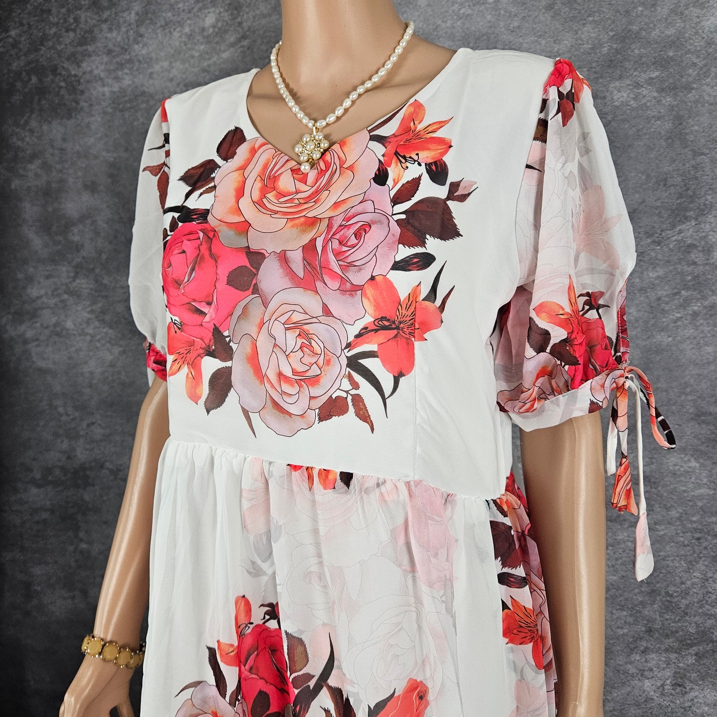 Frost White Georgette Frock