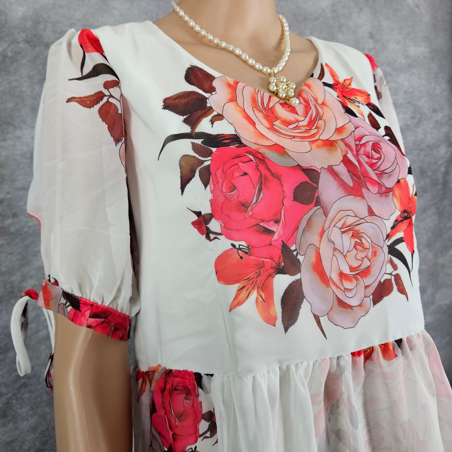 Frost White Georgette Frock