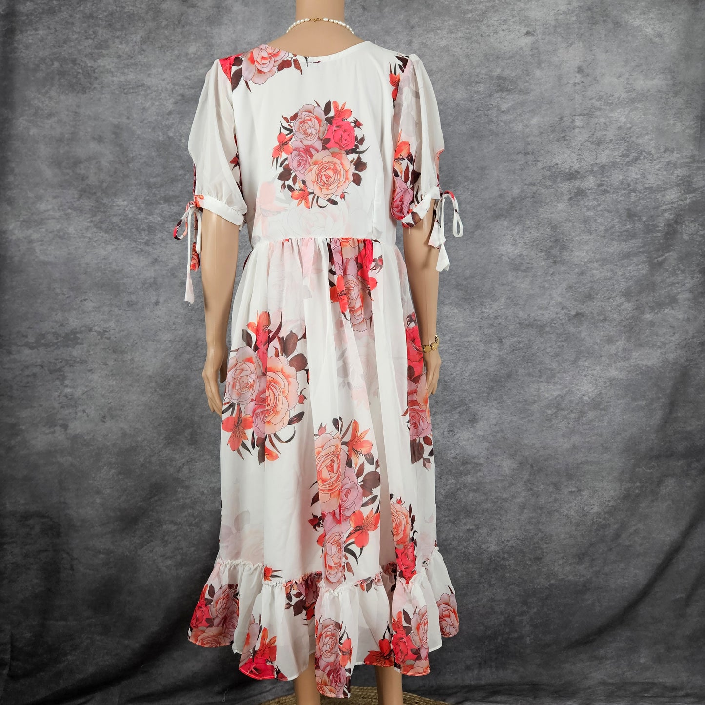 Frost White Georgette Frock