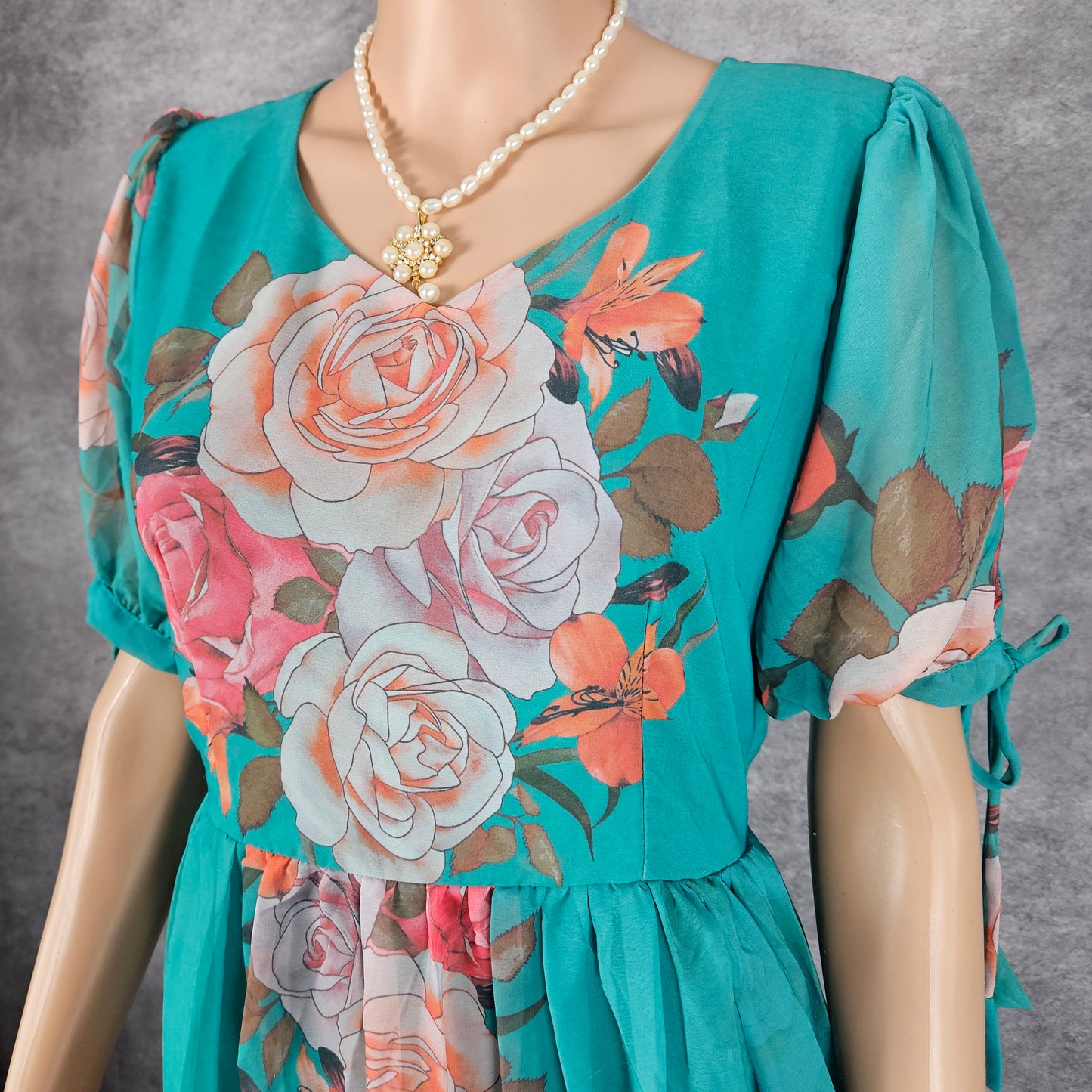 Ocado Green Gerogette Frock