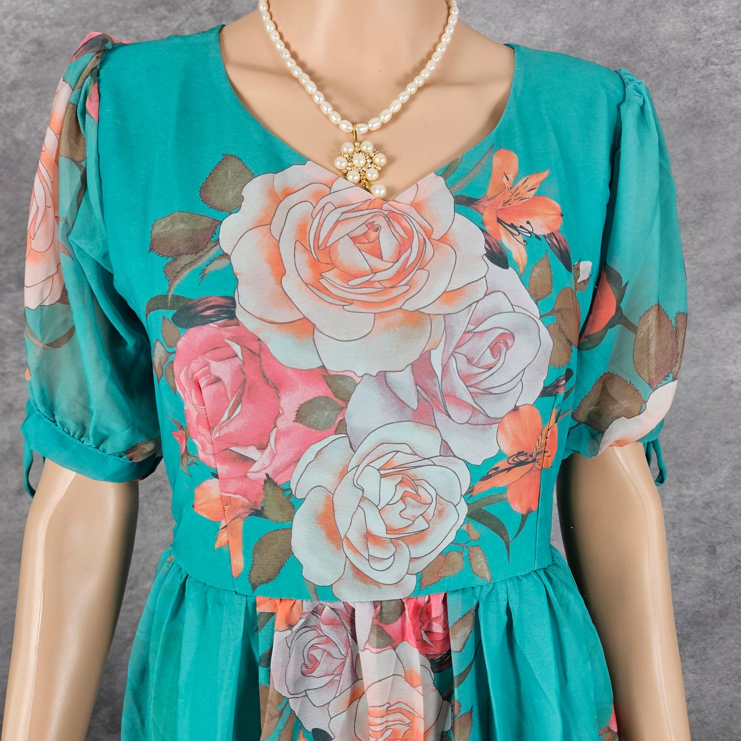 Ocado Green Gerogette Frock