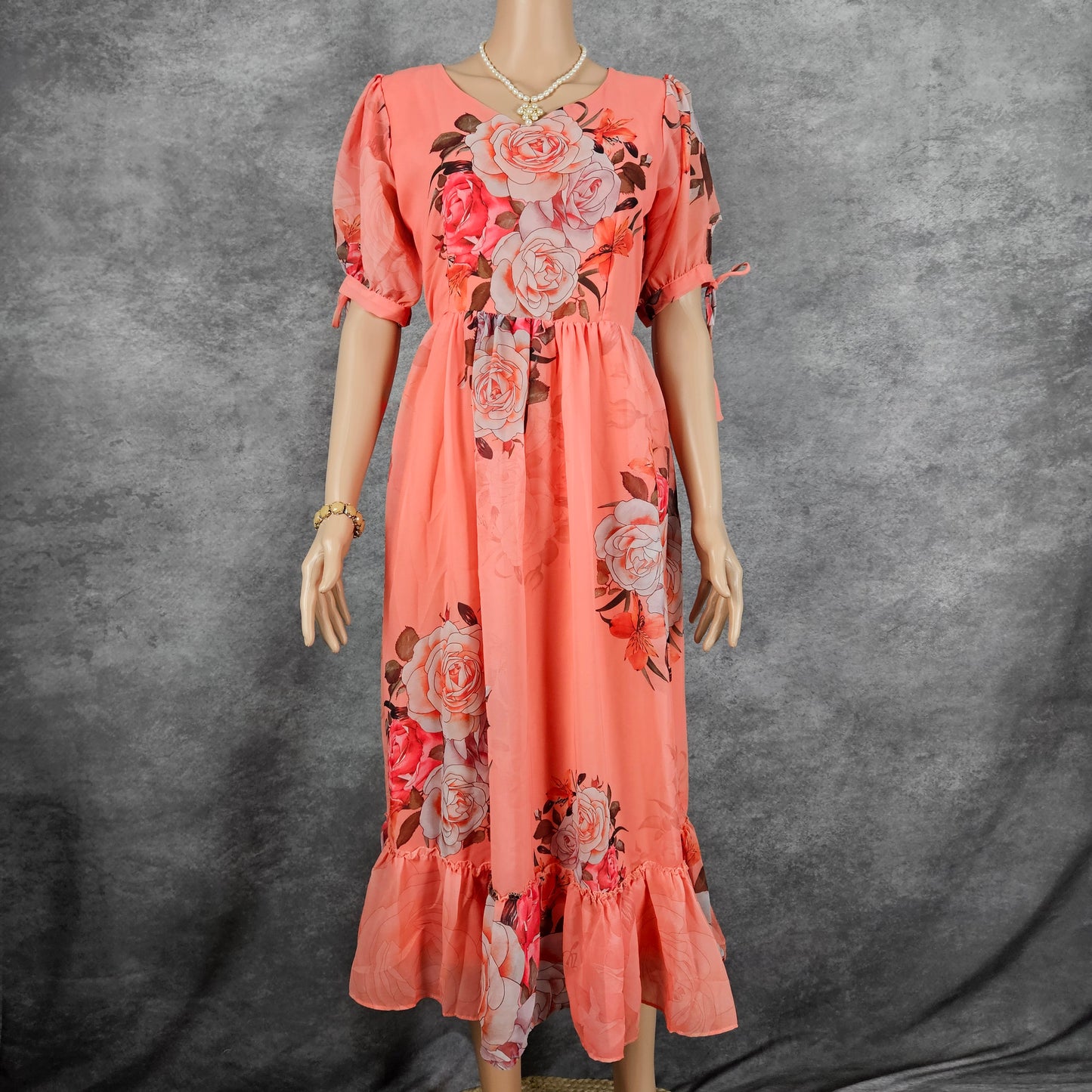 Rouge Pink Georgette Frock