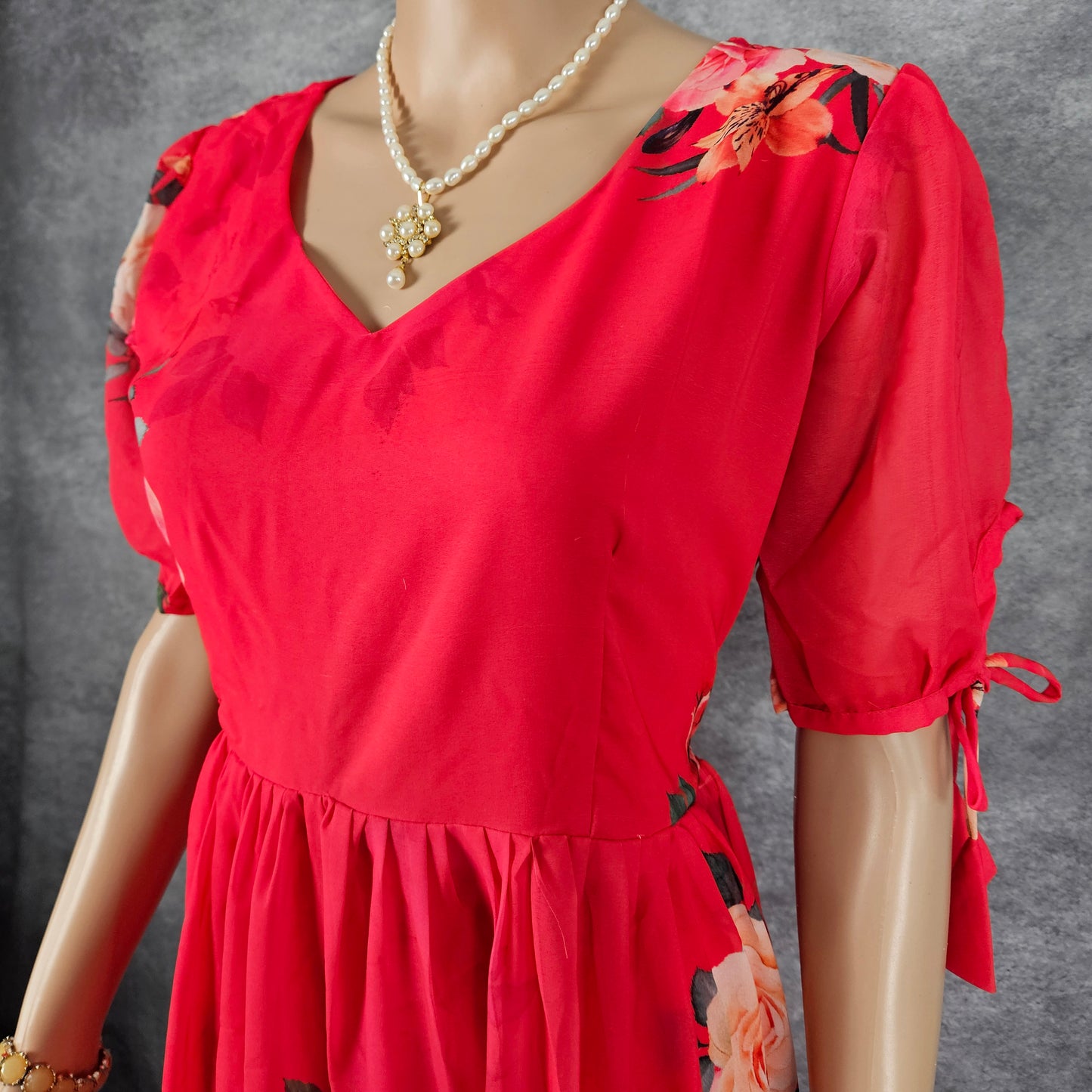 Blazer Rose Georgette Frock