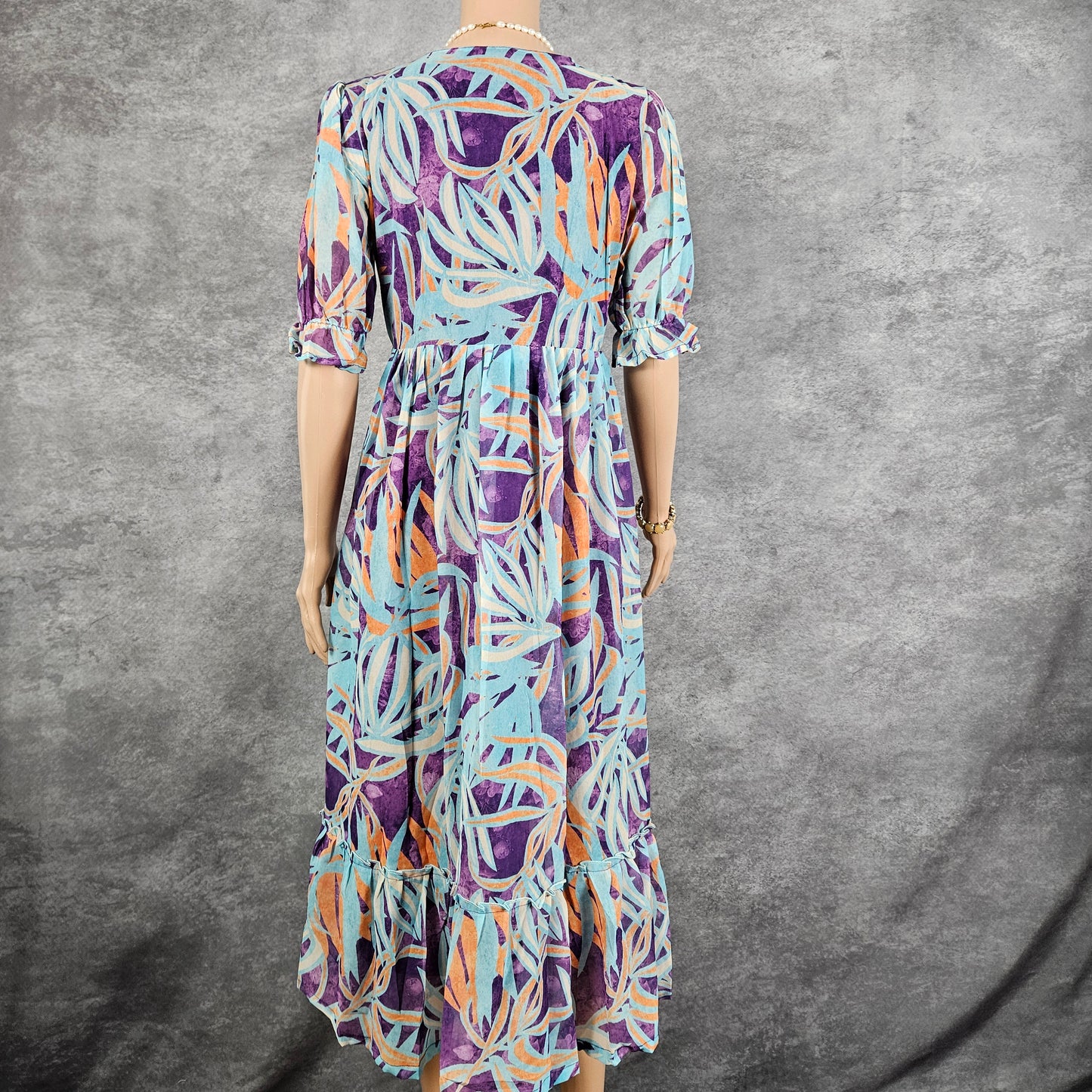 Capri Blue/Purple Georgette Frock