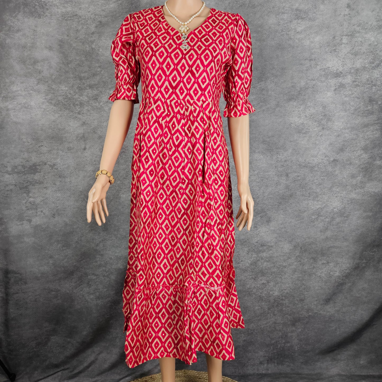 Pink Diamonds Vertican Frock