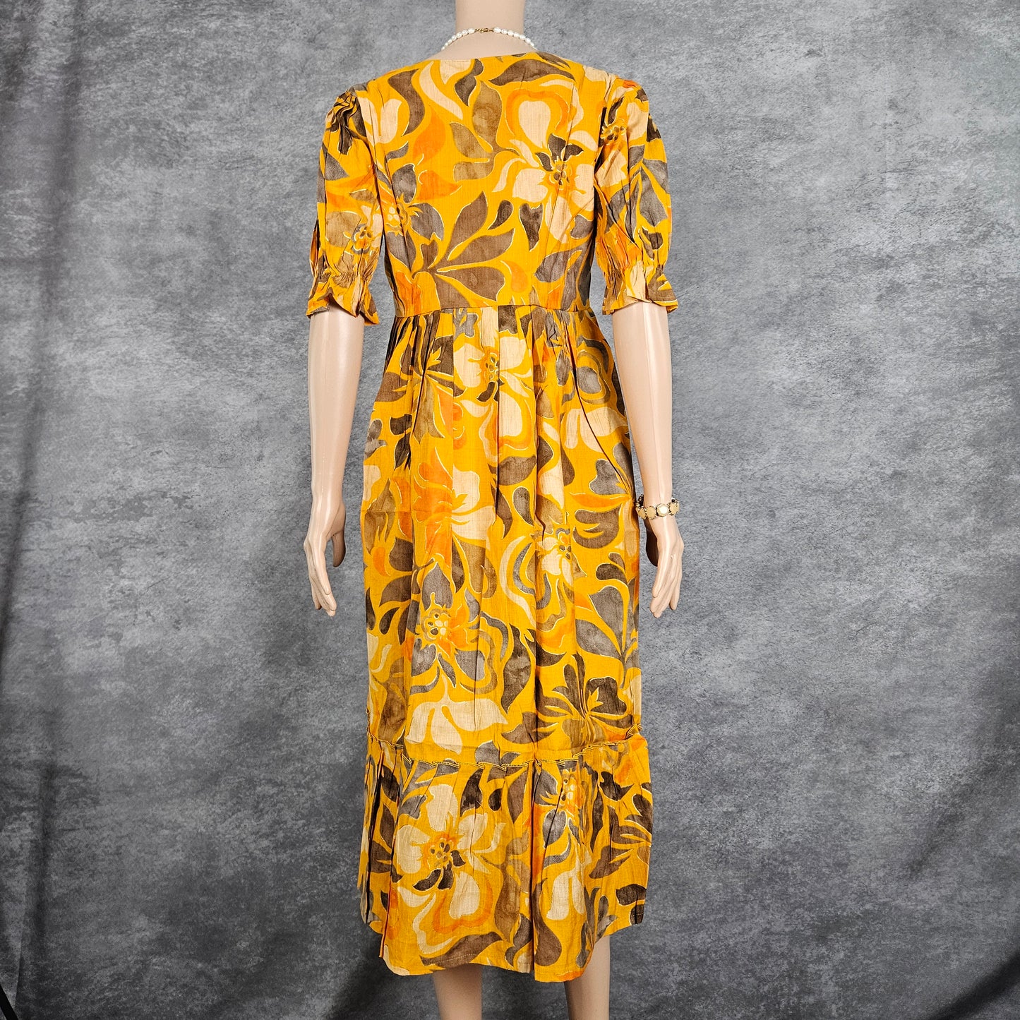 Igni Yellow Floral Vertican Frock