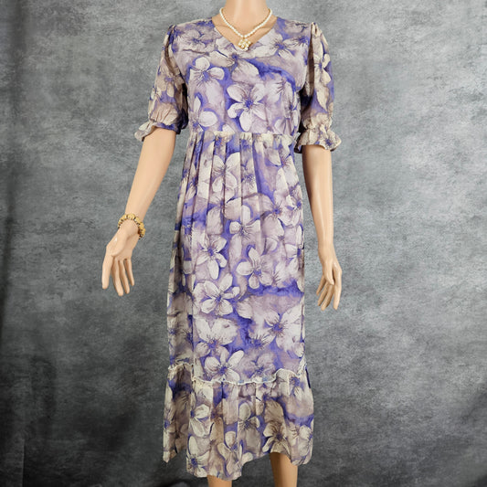 Lilac Georgette Frock