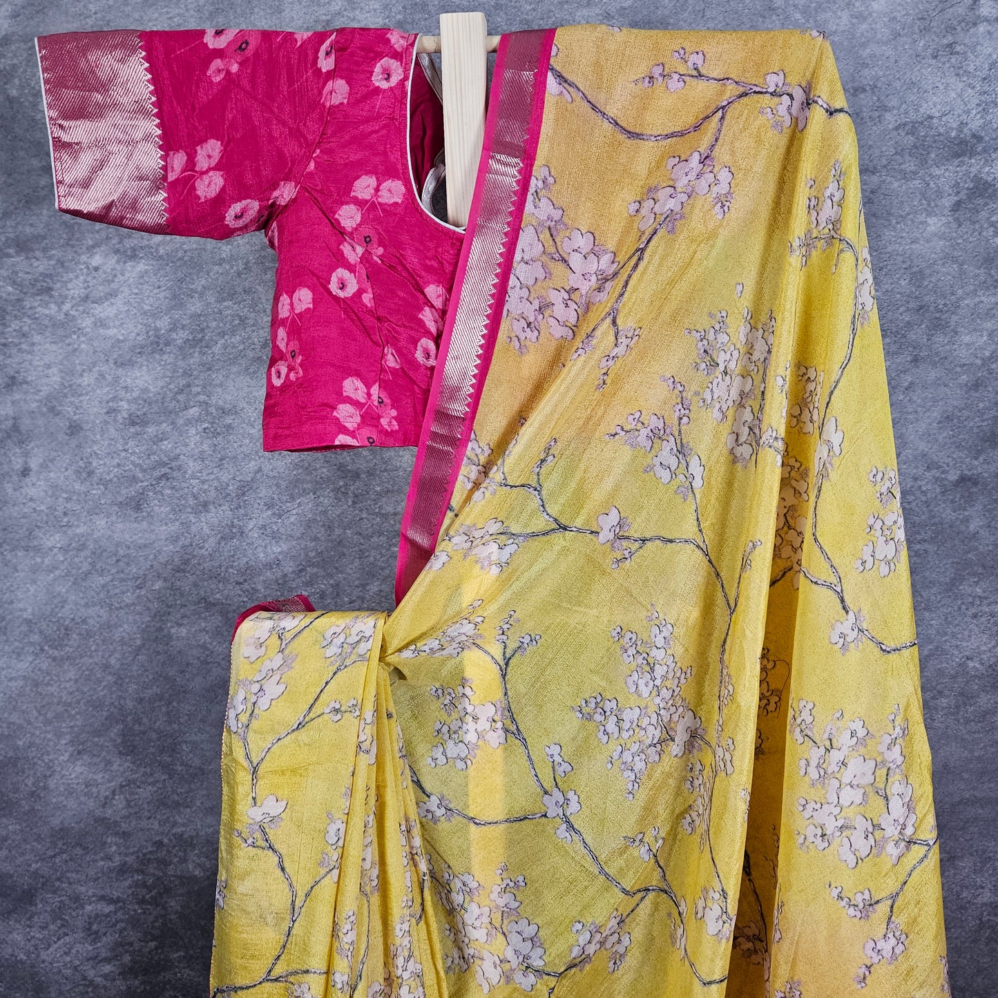 Rosso Corsa Red/Yellow Mangalagiri Saree