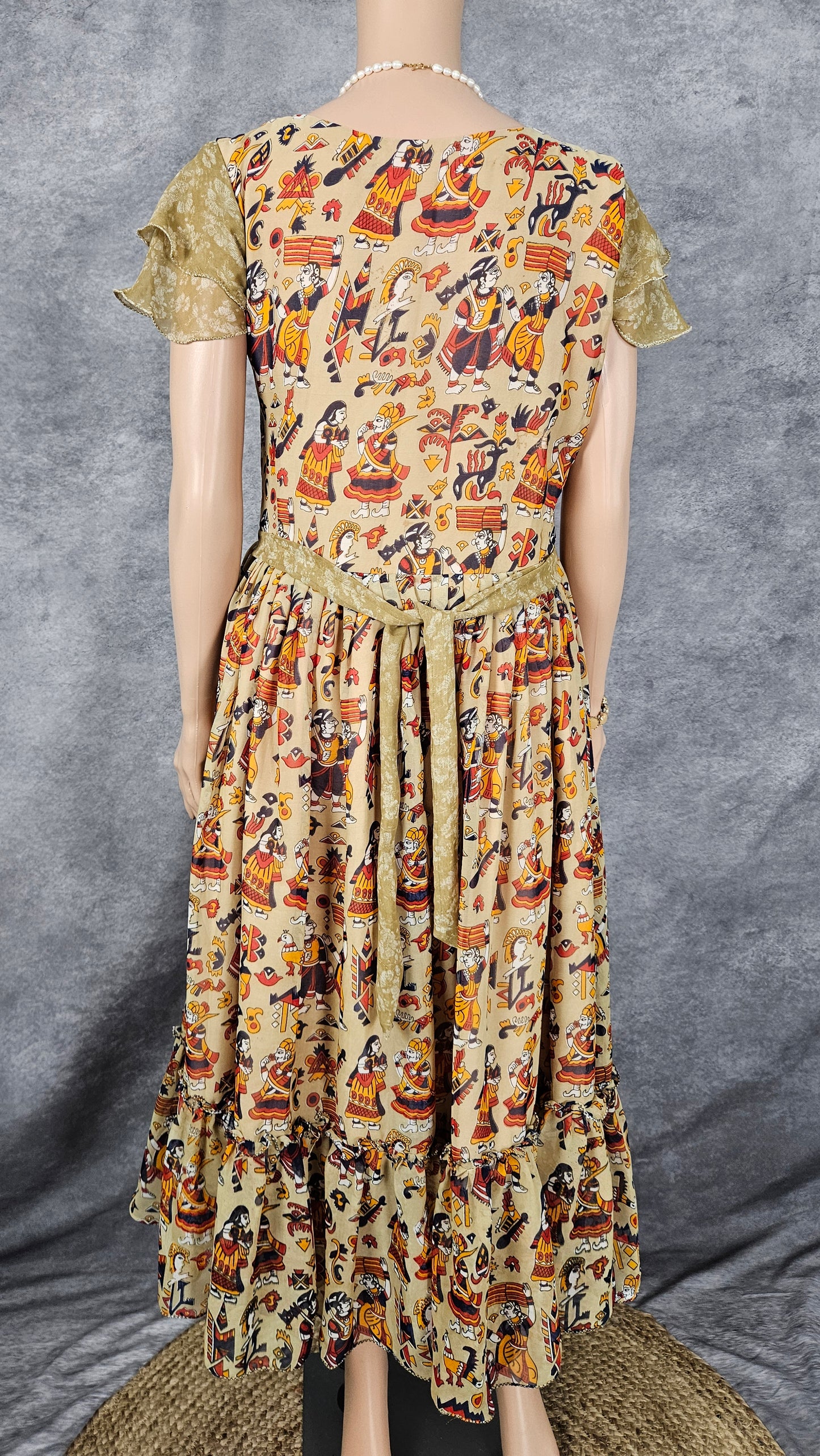 Sand Dune Georgette Frock