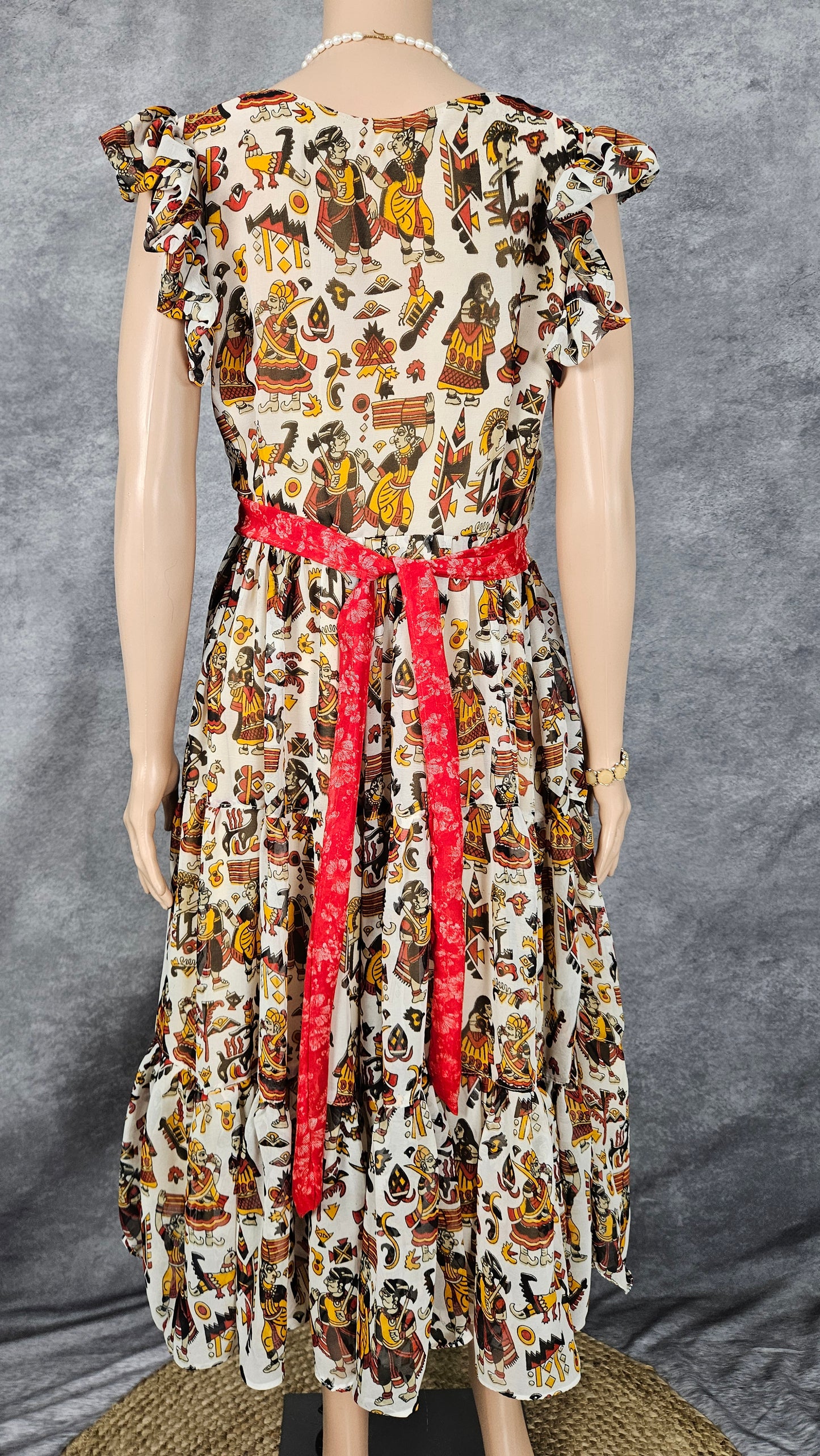 White Sand Georgette Frock