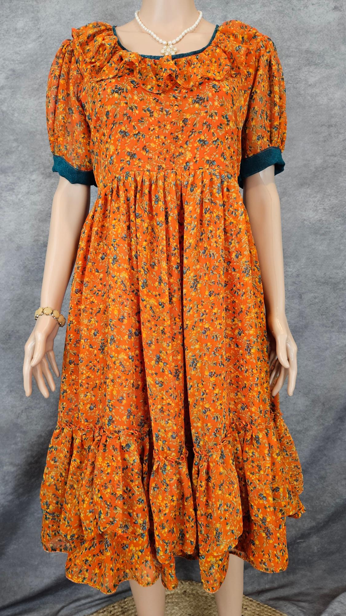 Alloy Orange Georgette Frock