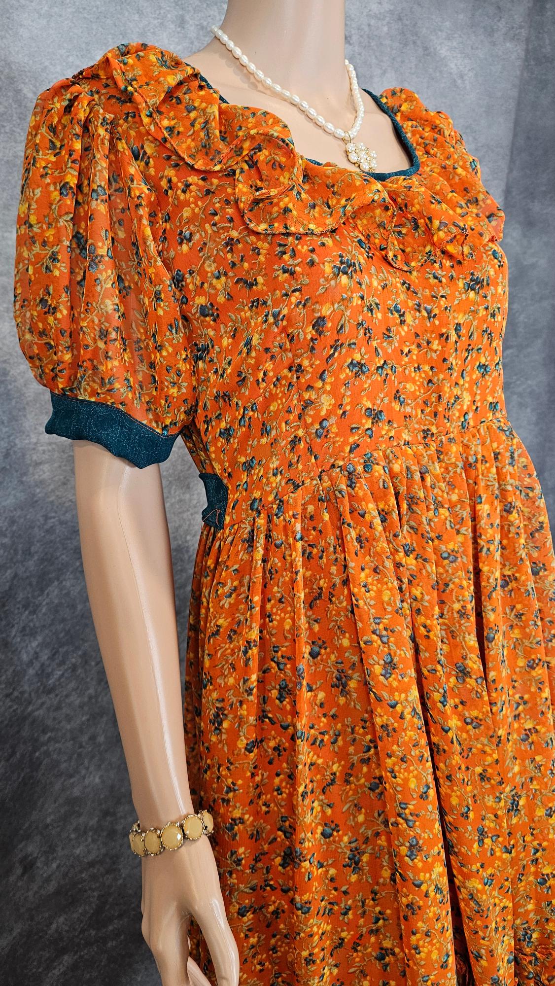Alloy Orange Georgette Frock